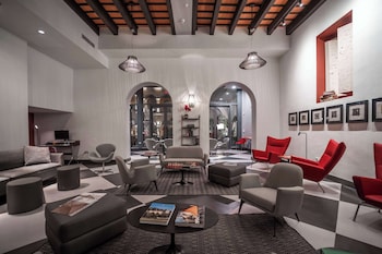 Hotel entrance and lobby at Palacio Provincial San Juan, Curio Collection by Hilton