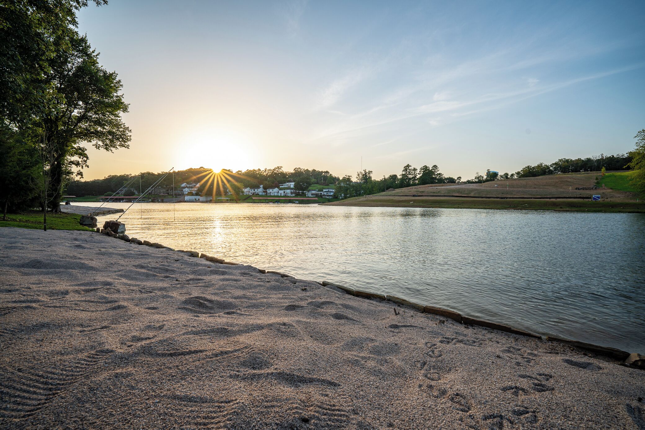 Vlak bij het strand