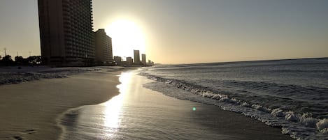 Vlak bij het strand