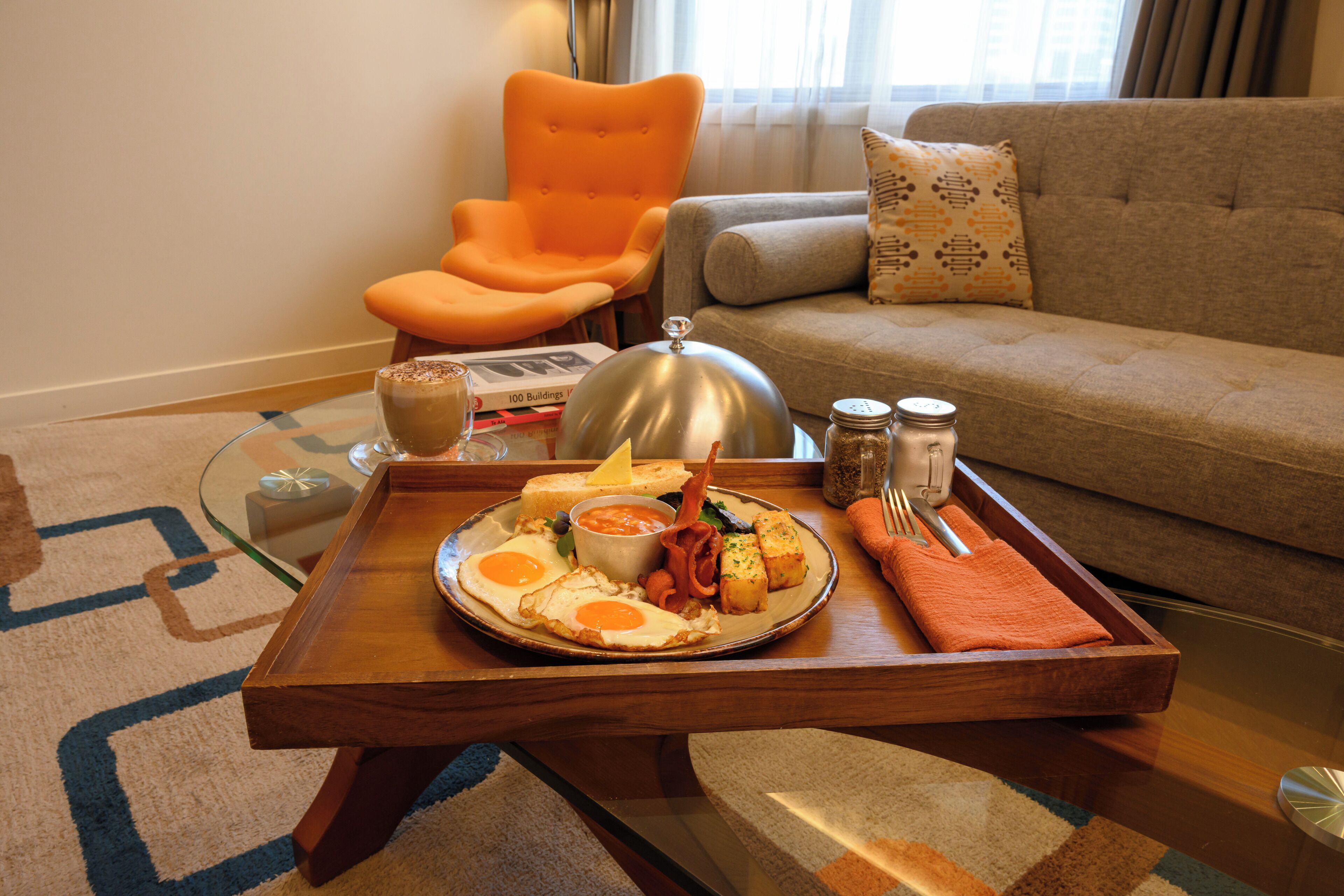 daily cooked-to-order breakfast for a fee