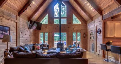 Spacious Log Villa 6700sf Hot tub-wine country-19ac