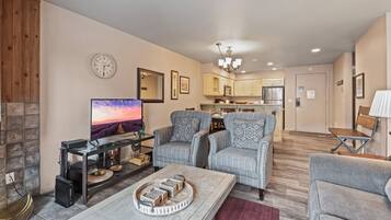 TV, fireplace, DVD player