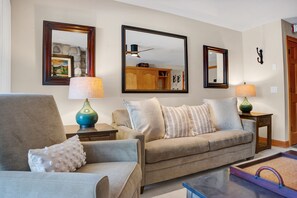 TV, fireplace, DVD player