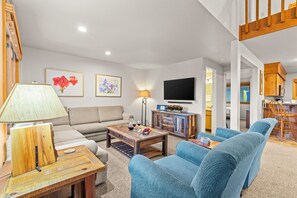 TV, fireplace, DVD player