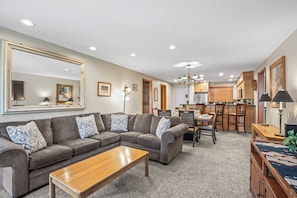 TV, fireplace, DVD player