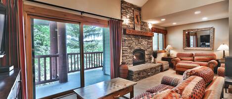 TV, fireplace, DVD player