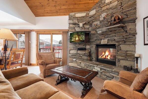 TV, fireplace, DVD player