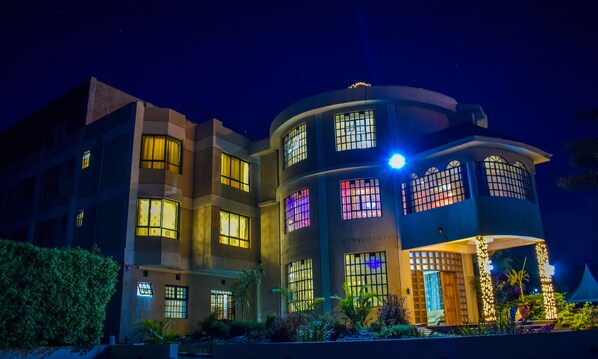 Front of property – evening/night