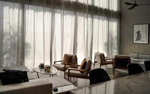 OXO Townhouses Umalas 3 | Living area | 35-inch flat-screen TV with cable channels, TV