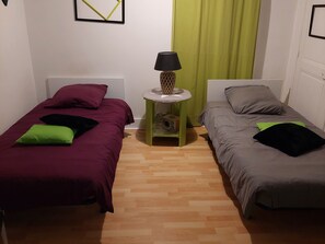 2 habitaciones, wifi gratis y ropa de cama 