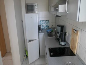Fridge, microwave, dishwasher, high chair