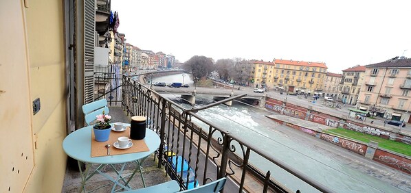 Apartment, 2 Schlafzimmer, Balkon, Flussblick | Balkon