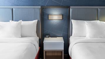 Premium bedding, pillowtop beds, in-room safe, desk