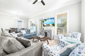 Smart TV, video games, DVD player