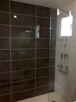 Shower, hair dryer
