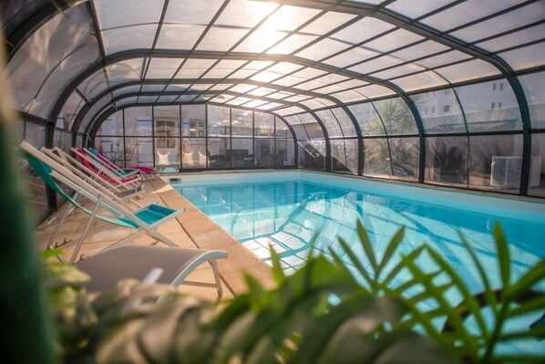 Indoor pool, a heated pool