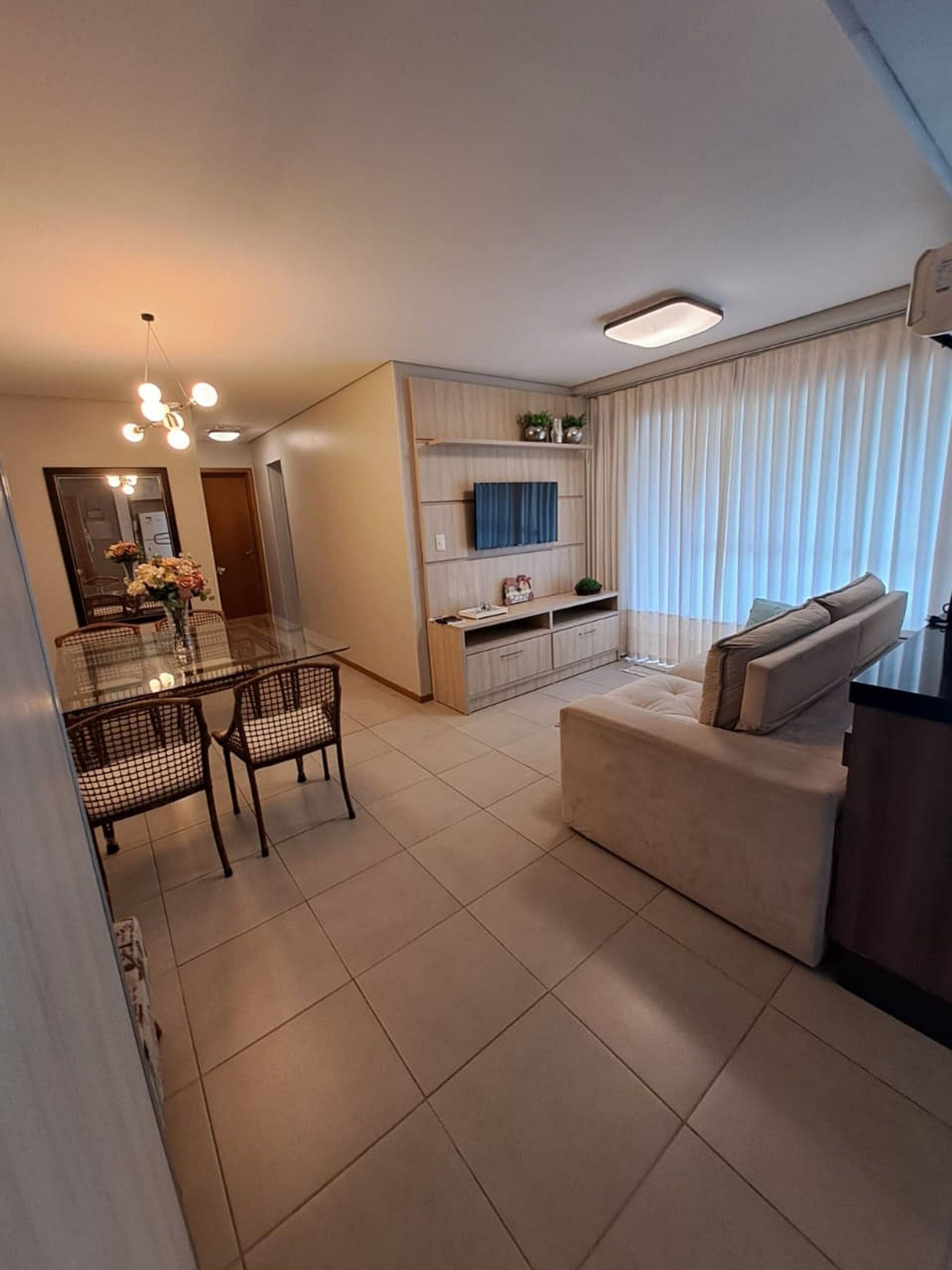 Premium Apartment | Living area | 55-inch Smart TV with cable channels, TV, Netflix