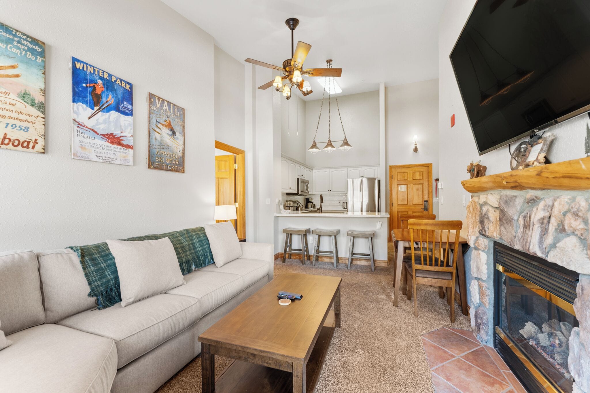 تلفزيون، مدفأة