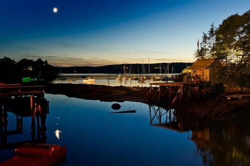 Seaside Cottage on a wharf in a fishing village