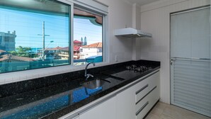 Private kitchen - Aluguel Apartamento 3 quartos vista mar (Bombinhas)