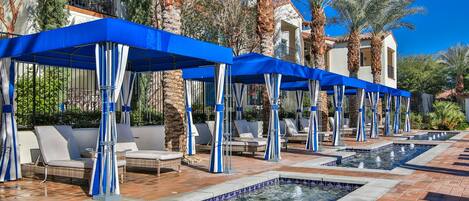 A heated pool, a lap pool