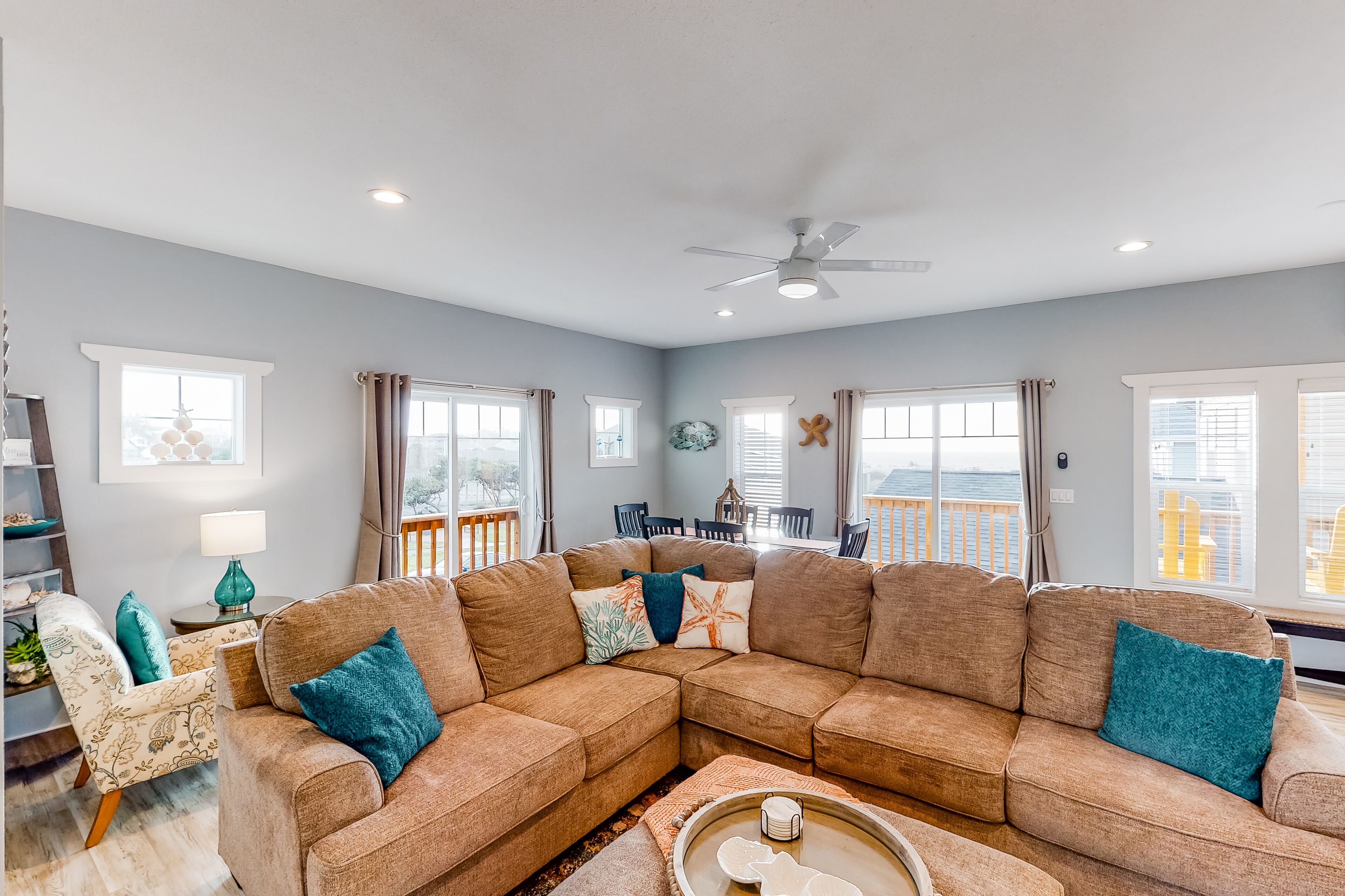 Coastal gem near the beach w/ gas grill, spacious layout, & perfect location