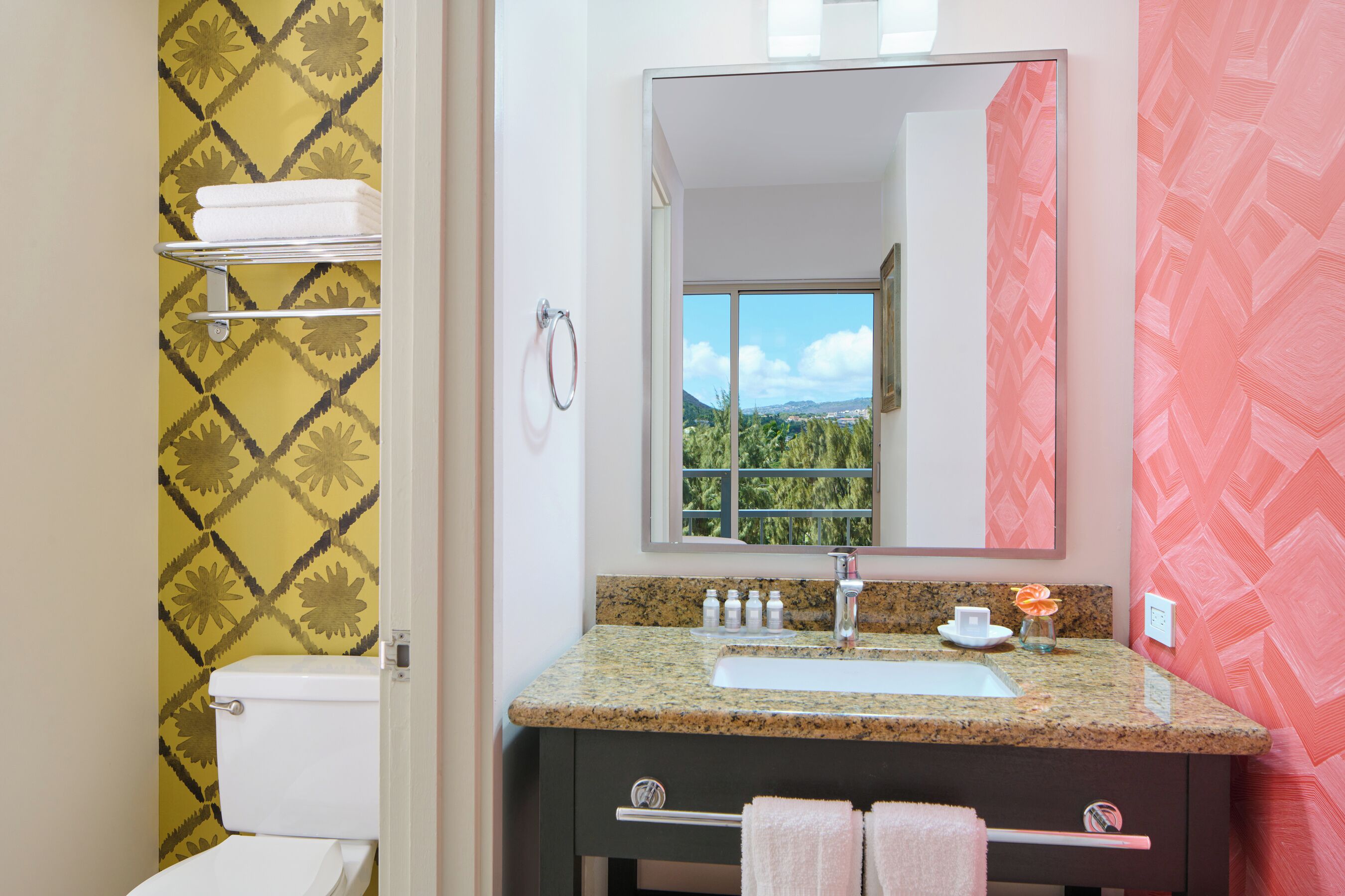 room, 1 king bed (diamond head view ) | bathroom | free toiletries, hair dryer, towels, soap