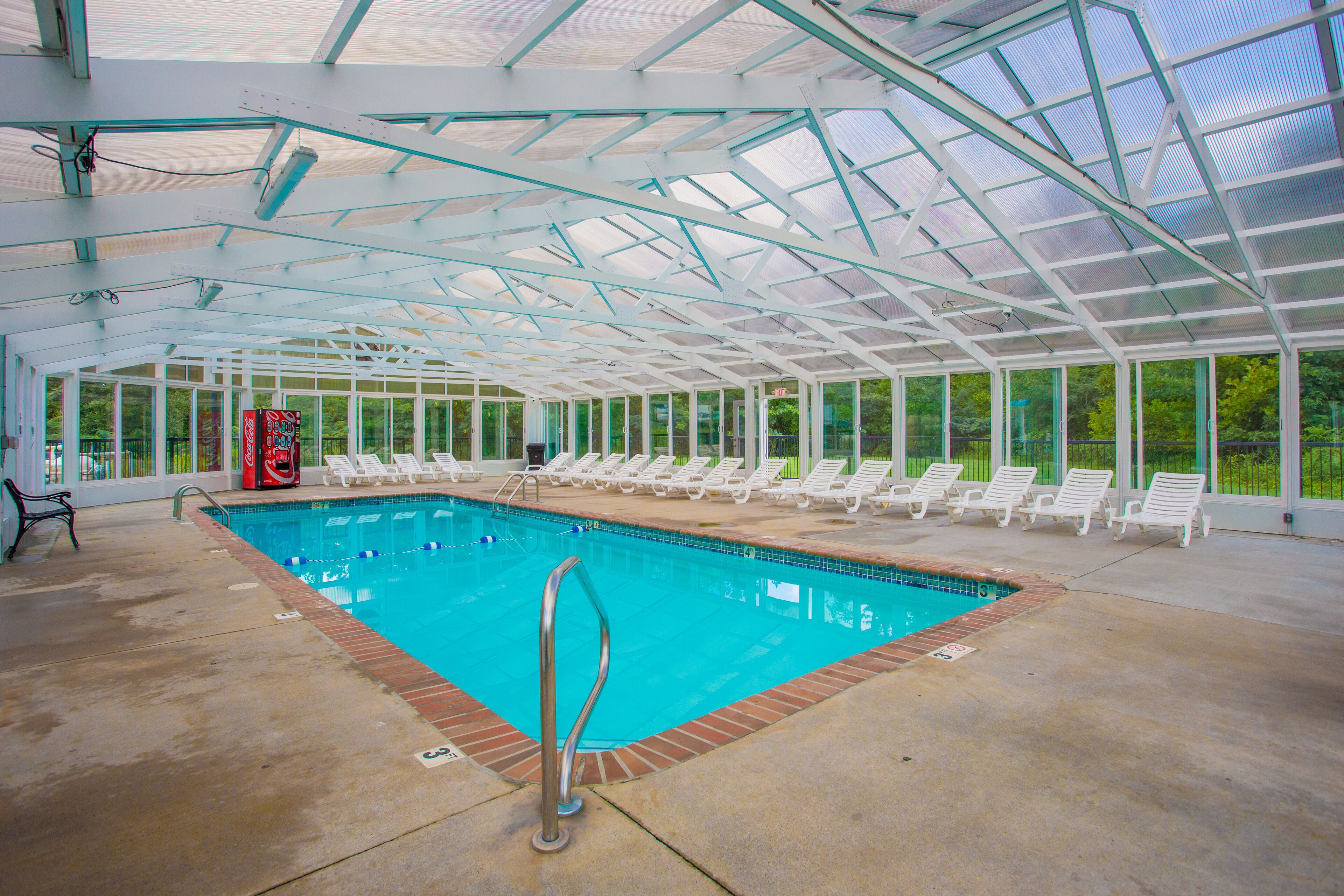 Indoor pool, outdoor pool