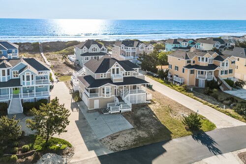 Oceanfront home with private pool, hot tub, elevator & outdoor pool access  - Corolla | Vrbo