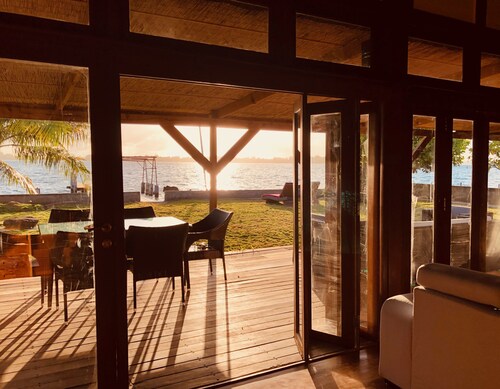 Bora Bora waterfront sunrise villa