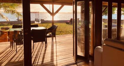 Bora Bora waterfront sunrise villa