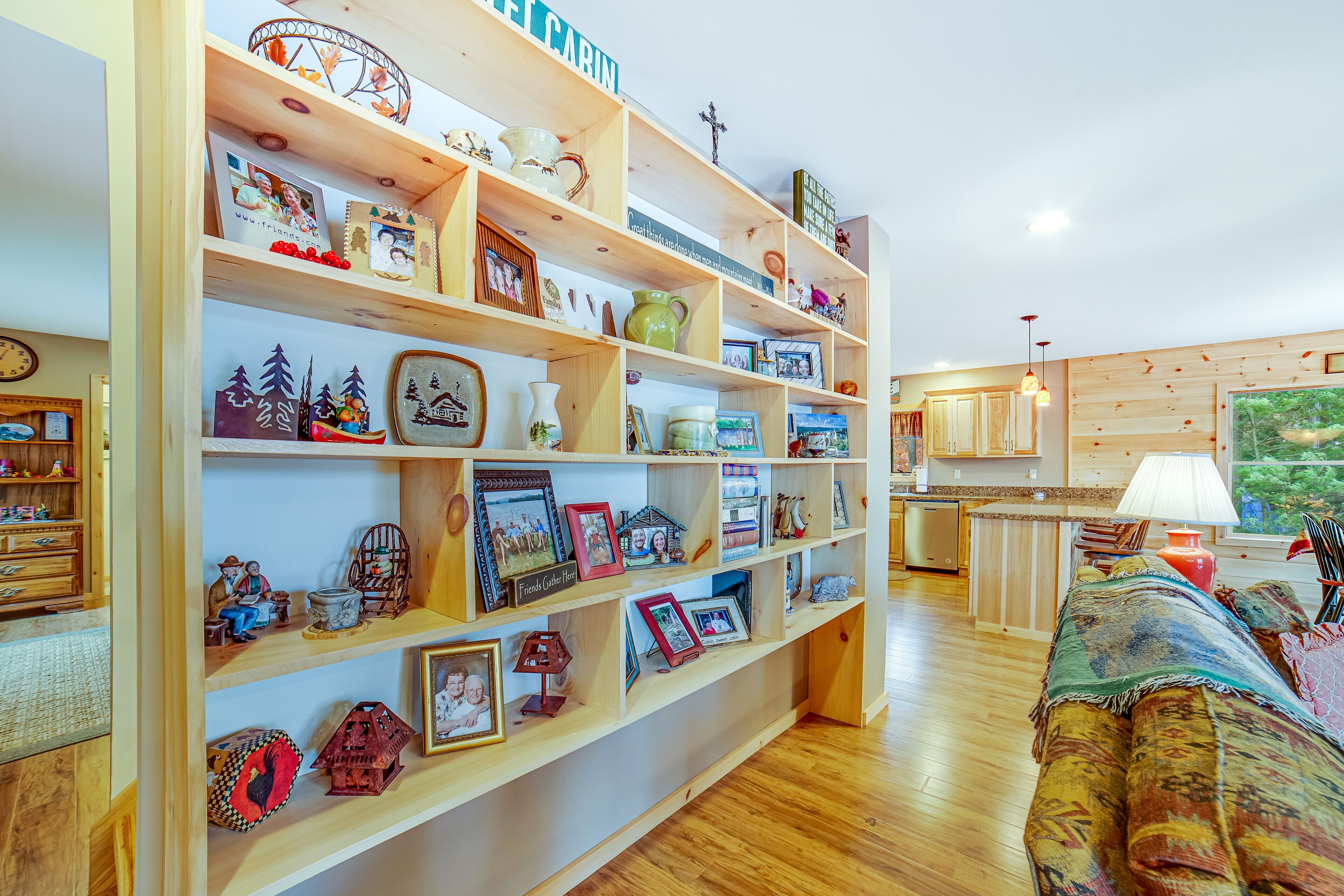 Gorgeous Lakefront Home with a Fire Pit, Two Living Areas, and a Sunroom