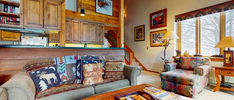 تلفزيون، مدفأة، كُتُب