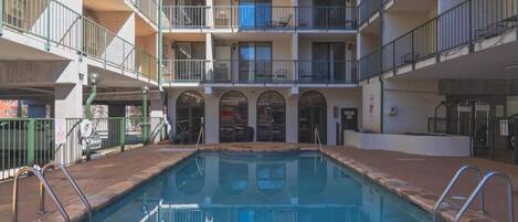 Indoor pool, a heated pool