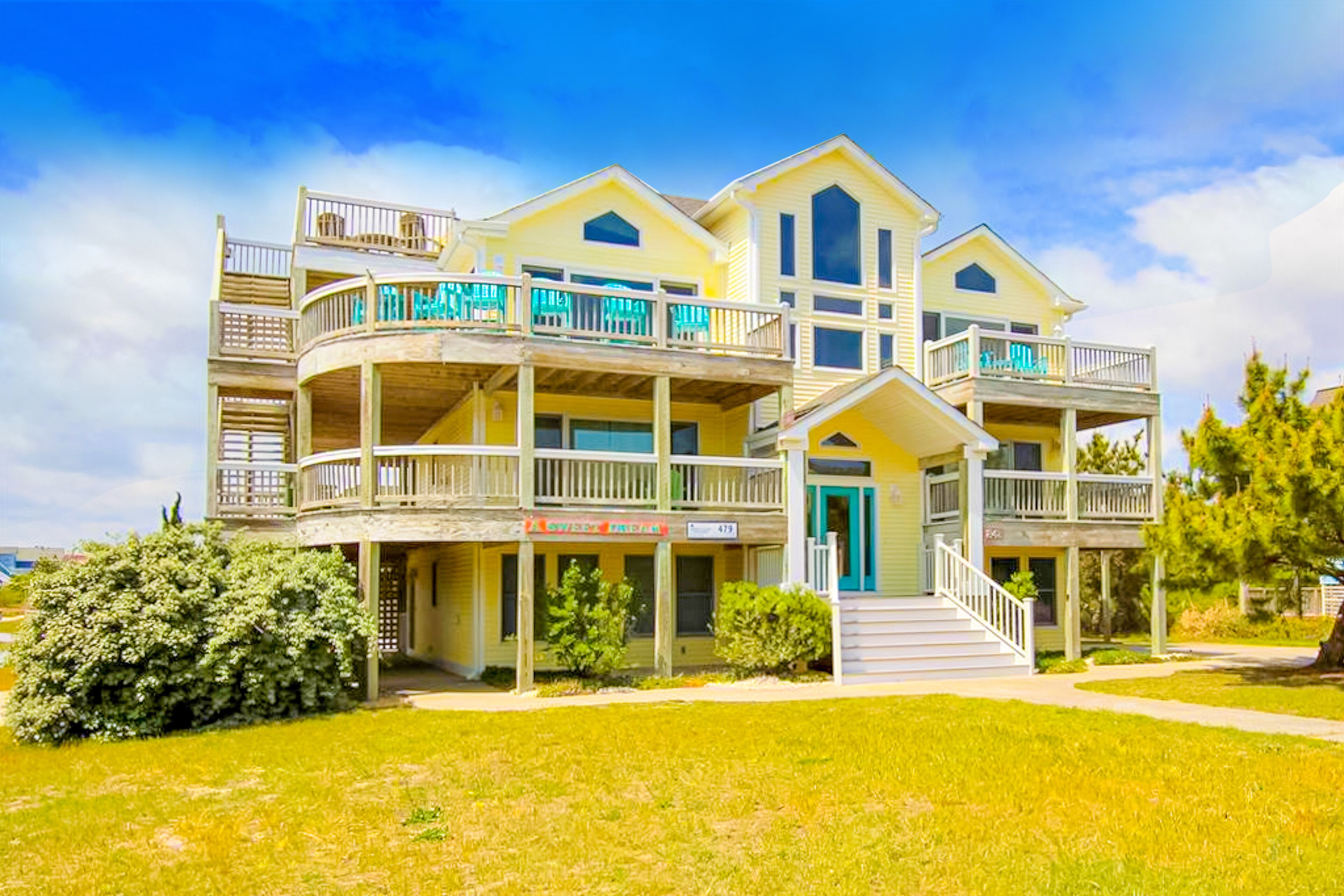 Corolla Beach Home w/ Partial Ocean Views, Decks, Private Heated Pool & Hot Tub