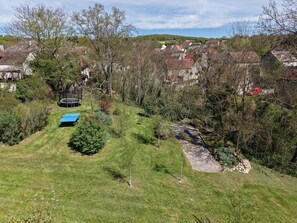 Property grounds - Cozy Renovated Forge with Sauna, Shared Pool & Nearby Attractions (Le Menoux)