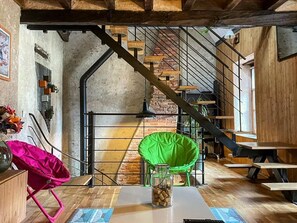 Interior - Cozy Renovated Forge with Sauna, Shared Pool & Nearby Attractions (Le Menoux)