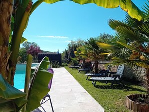 Pool - Cozy Renovated Forge with Sauna, Shared Pool & Nearby Attractions (Le Menoux)