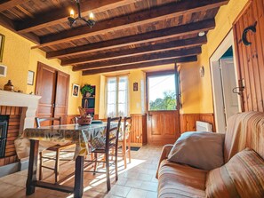 Télévision, cheminée