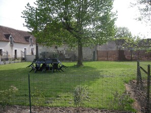 屋外ダイニングエリア