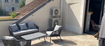 Renoviertes Ferienhaus mit Garten und Terrasse nahe Châteauroux