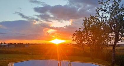 Charming Cottage with Heated Pool in Tranquil Berrichon Countryside