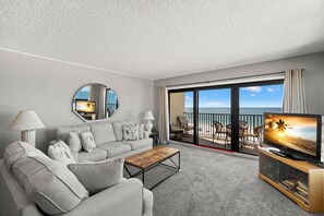 TV - Sandy Shores 405 1 BR Gulf Front Corner Condo (Madeira Beach)