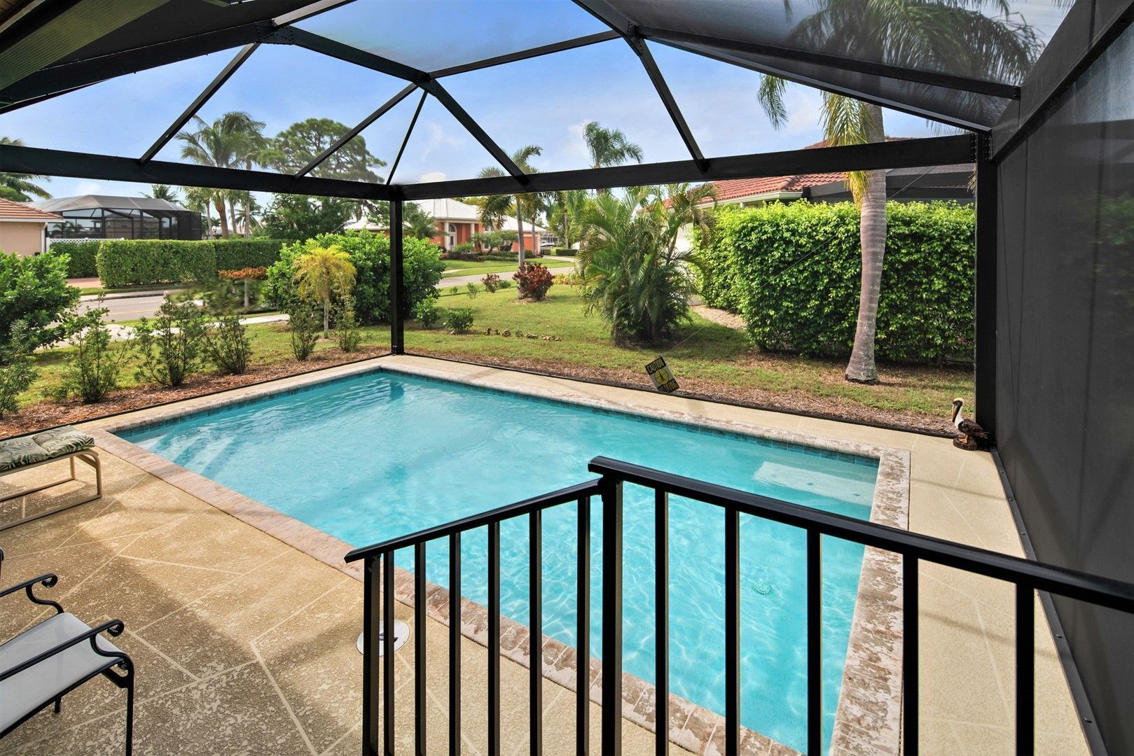 A heated pool