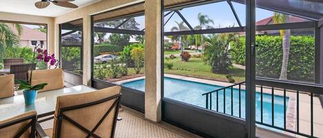 A heated pool