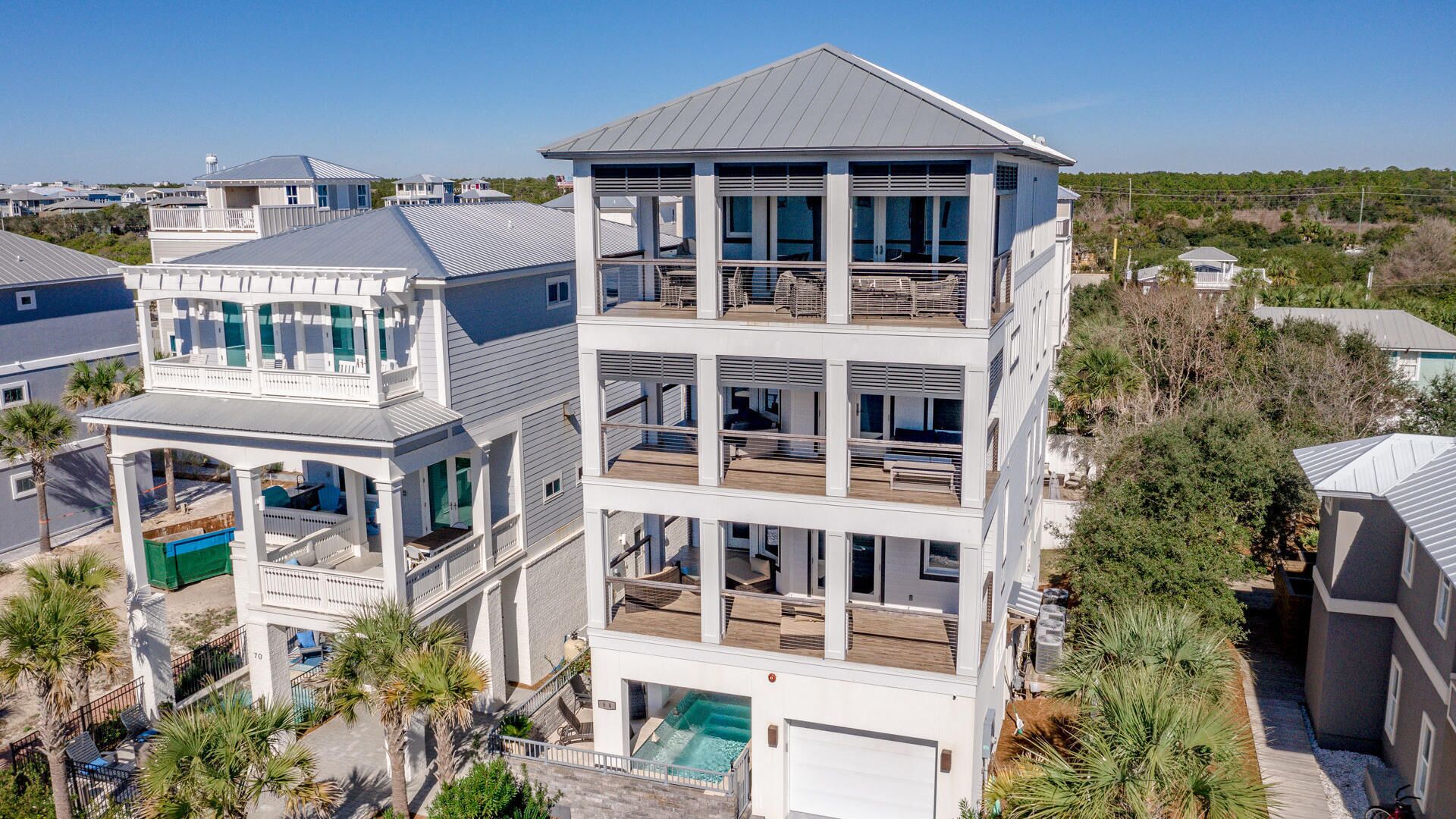 Inlet Beach "Emerald Breeze"| 6 BR |Sleeps 16 |Private Pool |Elevator| VIEWS!