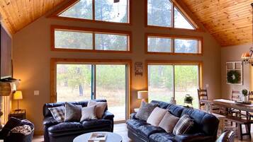 Smart TV, fireplace, video games