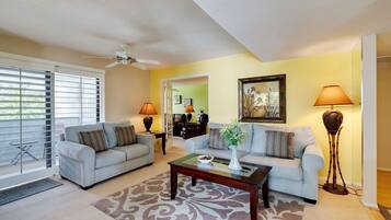 Smart TV, DVD player, books, streaming services