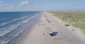 Vlak bij het strand, strandlakens
