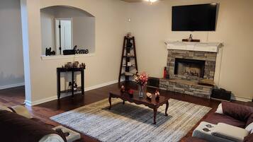 TV connectée, cheminée